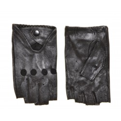 Перчатки без пальцев женские кожа