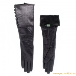 Перчатки женские кожа, подкладка плюш