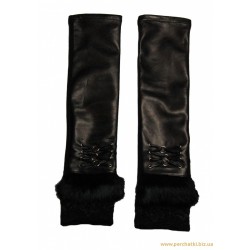 Перчатки женские кожа, подкладка шелк