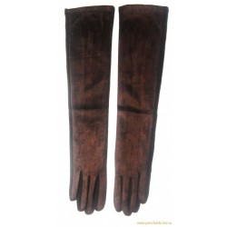 Перчатки женские искусственный замш, подкладка плюш