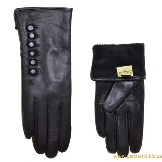 Перчатки для сенсорных экранов женские кожа , подкладка плюш