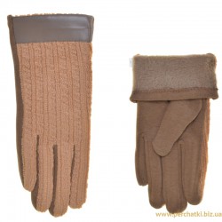 Перчатки женские хлопок, подкладка плюш