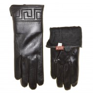 Перчатки женские кожа, подкладка плюш