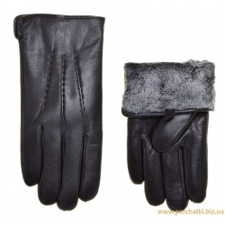 Перчатки мужские кожа, подкладка плюш Перчатки мужские кожа, подкладка плюш
