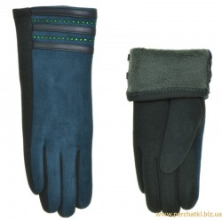 Перчатки женские искусственный замш/хлопок, подкладка плюш Перчатки женские искусственный замш/хлопок, подкладка плюш