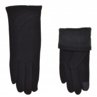 Перчатки для сенсорных экранов женские хлопок, подкладка плюш