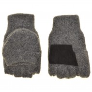 Перчатки без пальцев мужские шерсть, подкладка флис