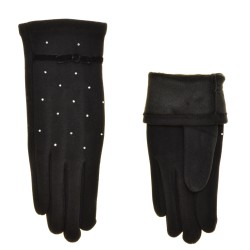 Перчатки для сенсорных экранов женские твид, подкладка плюш