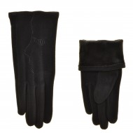 Перчатки для сенсорных экранов женские твид, подкладка плюш