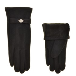 Перчатки для сенсорных экранов женские твид, подкладка плюш