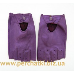 Перчатки без пальцев женские кожа