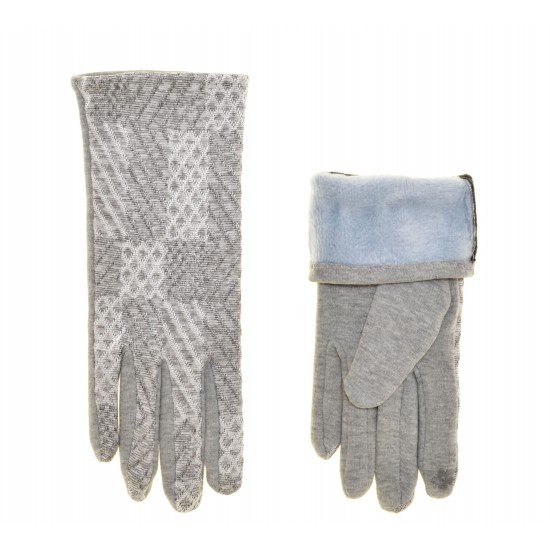 Перчатки для сенсорных экранов женские кашемир, подкладка плюш