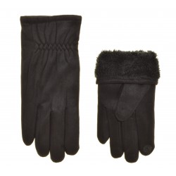 Перчатки для сенсорных экранов мужские искусственный замш/хлопок, подкладка плюш Перчатки для сенсорных экранов мужские искусственный замш/хлопок, подкладка плюш