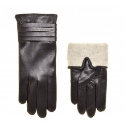 Перчатки женские шевро, подкладка шерсть