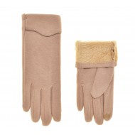 Перчатки для сенсорных экранов женские хлопок, подкладка плюш Перчатки для сенсорных экранов женские хлопок, подкладка плюш