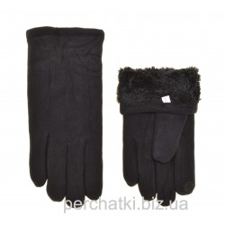 Перчатки для сенсорных экранов мужские твид, подкладка плюш