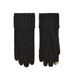 Перчатки для сенсорных экранов женские полушерстяные