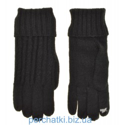 Перчатки для сенсорных экранов женские полушерстяные