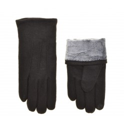 Перчатки для сенсорных экранов мужские кашемир, подкладка плюш(барашек)