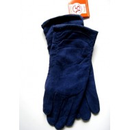 Перчатки женские замш, подкладка плюш