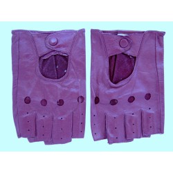 Перчатки без пальцев женские кожа