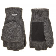 Перчатки без пальцев мужские шерсть, подкладка флис