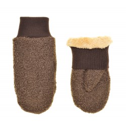 Варежки женские шерсть, подкладка флис