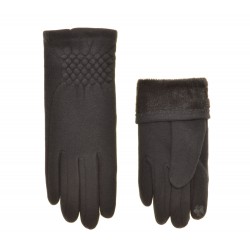 Перчатки для сенсорных экранов женские хлопок, подкладка флис Перчатки для сенсорных экранов женские хлопок, подкладка флис