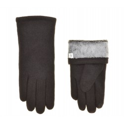 Перчатки для сенсорных экранов женские кашемир, подкладка плюш(барашек)