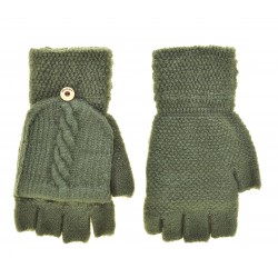 Перчатки без пальцев женские полушерстяные