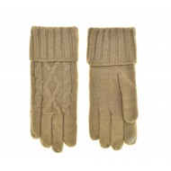 Перчатки для сенсорных экранов женские полушерстяные