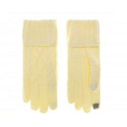 Перчатки для сенсорных экранов женские полушерстяные