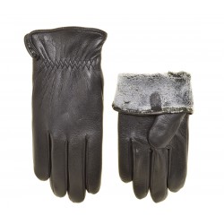 Перчатки для сенсорных экранов мужские кожа(имитация кожи оленя), подкладка плюш(барашек) Перчатки для сенсорных экранов мужские кожа(имитация кожи оленя), подкладка плюш(барашек)