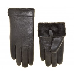 Перчатки для сенсорных экранов мужские кожа(имитация кожи оленя), подкладка плюш двойной Перчатки для сенсорных экранов мужские кожа(имитация кожи оленя), подкладка плюш двойной