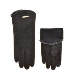 Перчатки для сенсорных экранов женские шерсть валяная, подкладка плюш