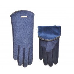 Перчатки для сенсорных экранов женские шерсть валяная, подкладка плюш