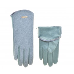 Перчатки для сенсорных экранов женские шерсть валяная, подкладка плюш