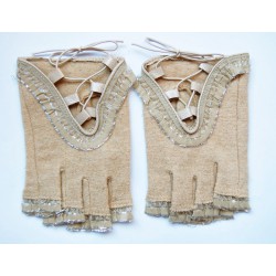 Перчатки без пальцев женские кашемир