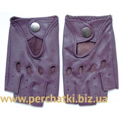 Перчатки без пальцев женские кожа