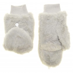 Перчатки без пальцев женские плюш, подкладка плюш