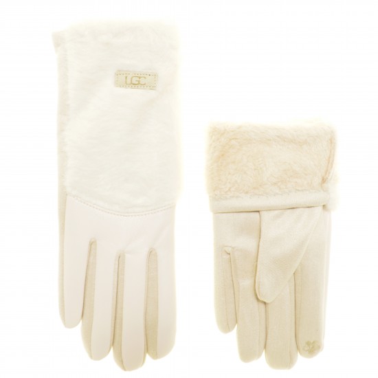 Перчатки женские для сенсорных экранов кожзам, подкладка флис