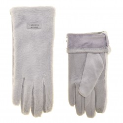 Перчатки женские плюш, подкладка плюш