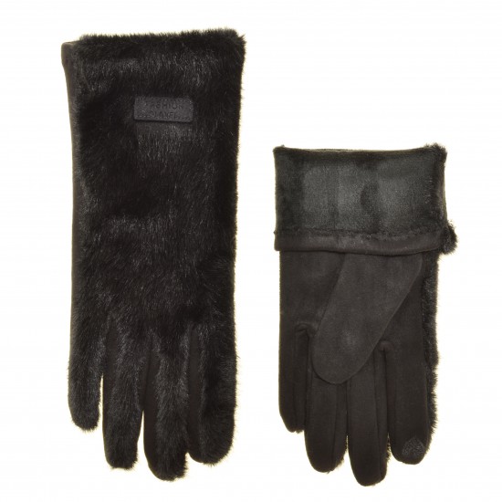 Перчатки женские плюш, подкладка плюш