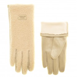 Перчатки для сенсорных экранов женские шерсть, подкладка плюш