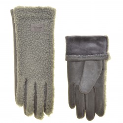 Перчатки для сенсорных экранов женские шерсть, подкладка плюш