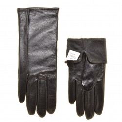 Перчатки женские кожа, подкладка шелк