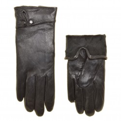 Перчатки женские кожа, подкладка плюш
