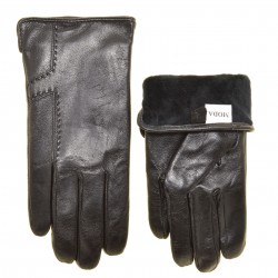 Перчатки мужские кожа, подкладка плюш