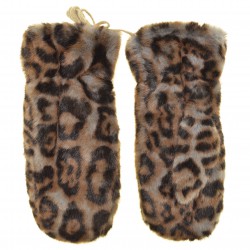 Варежки женские плюш, подкладка плюш