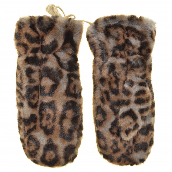 Варежки женские плюш, подкладка плюш